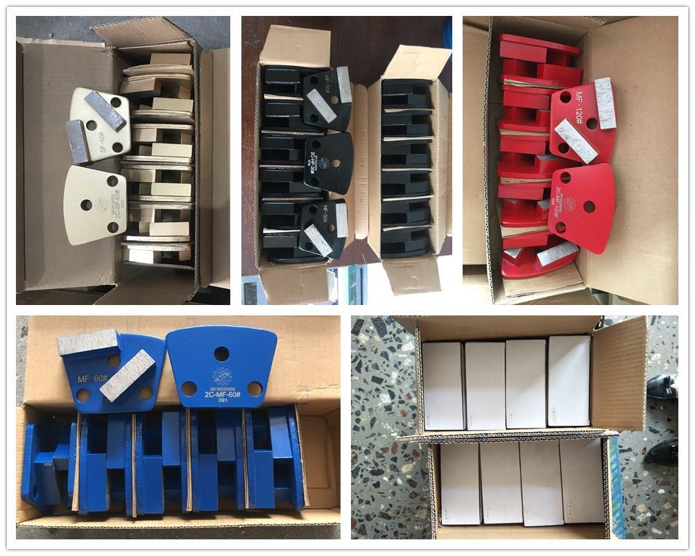 Elmas Çelik Metal Beton Yamuk Taşlama Pedleri